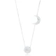 Sun And Crescent Moon 925 Sterling Silver Pendant