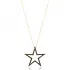 Black Star CZ 925 Sterling Silver Pendant
