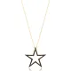 Black Star CZ 925 Sterling Silver Pendant
