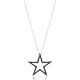 Black Star CZ 925 Sterling Silver Pendant
