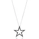 Black Star CZ 925 Sterling Silver Pendant