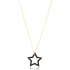 Star Black CZ 925 Sterling Silver Pendant