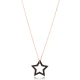 Star Black CZ 925 Sterling Silver Pendant