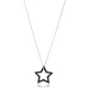 Star Black CZ 925 Sterling Silver Pendant
