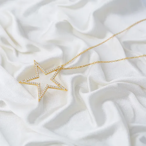 Handcrafted Star CZ 925 Sterling Silver Pendant Handcrafted Star CZ 925 Sterling Silver Pendant