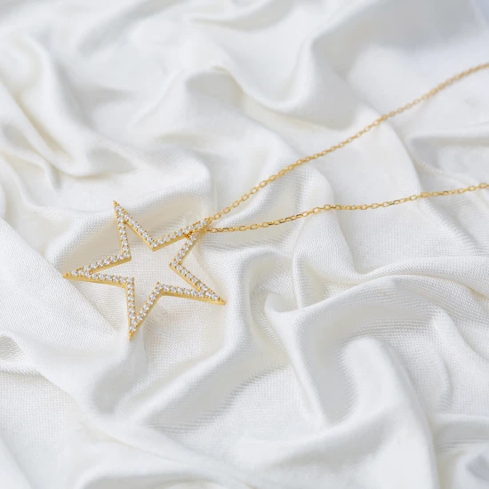 Handcrafted Star CZ 925 Sterling Silver Pendant