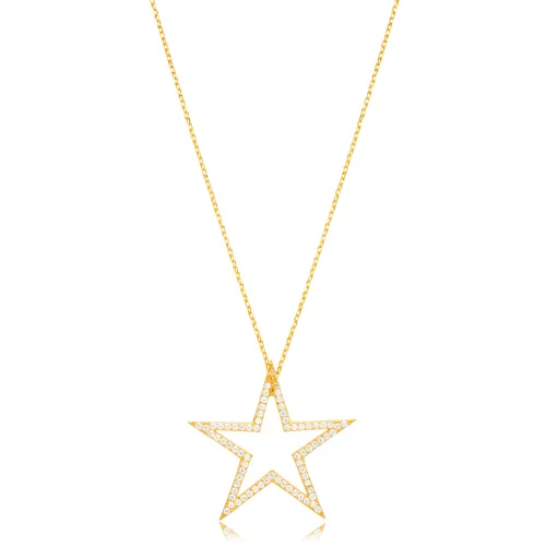 Handcrafted Star CZ 925 Sterling Silver Pendant