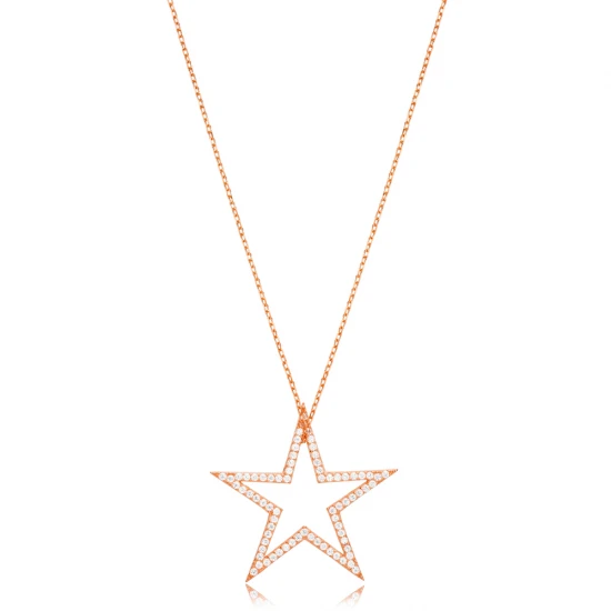 Handcrafted Star CZ 925 Sterling Silver Pendant