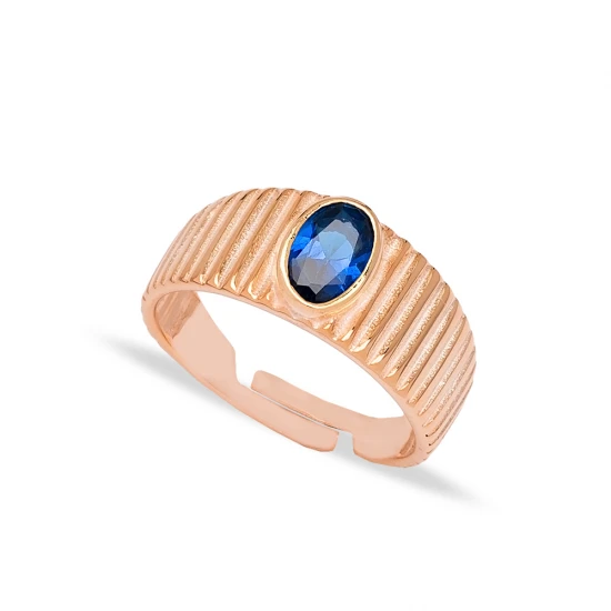 Little Finger Adjustable Oval Sapphire 925 Silver Ring Little Finger Adjustable Oval Sapphire 925 Silver Ring
