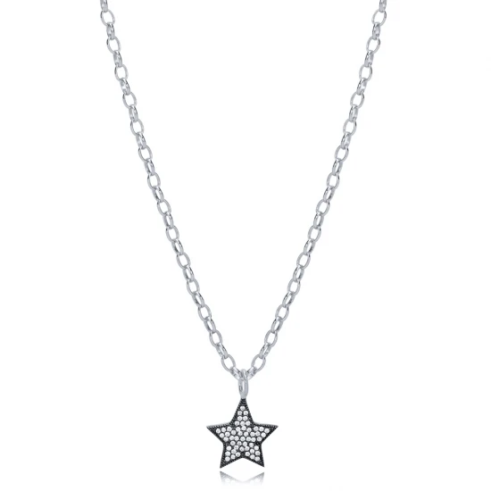 Turkish Star Chain 925 Sterling Silver Necklace Turkish Star Chain 925 Sterling Silver Necklace