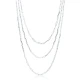 Link Chain Layered 925 Sterling Silver Necklace | 925 Sterling Silver Wholesale | Sade Silver Link Chain Layered 925 Sterling Silver Necklace - Sade 925 Silver Jewelry