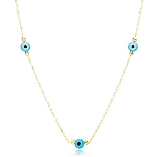 Evil Eye Shaker Sterling Silver Necklace
