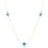 Evil Eye Shaker Sterling Silver Necklace