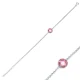 Pink Quartz Thin 925 Sterling Silver Bracelet