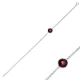 Dark Garnet Thin 925 Sterling Silver Bracelet Dark Garnet Thin 925 Sterling Silver Bracelet