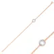 Clear Round Bezel Chain CZ 925 Sterling Silver Bracelet Clear Round Bezel Chain CZ 925 Sterling Silver Bracelet