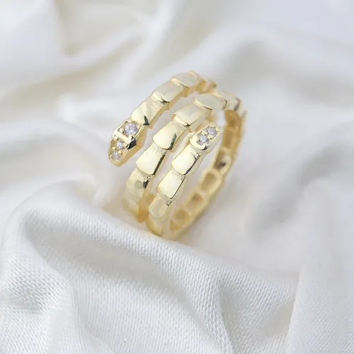 Handcrafted Snake Shape 925 Sterling Silver Ring