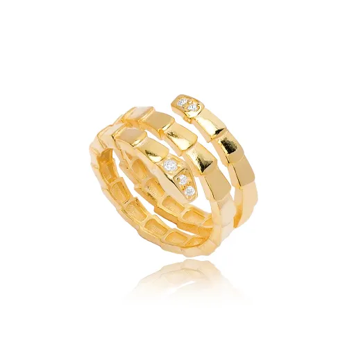Handcrafted Snake Shape 925 Sterling Silver Ring