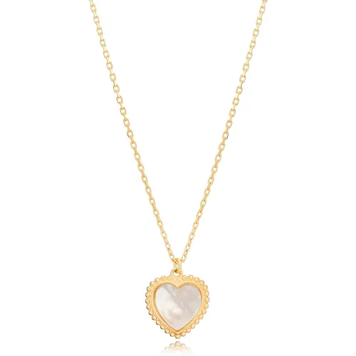 White Heart Shape 925 Sterling Silver Pendant