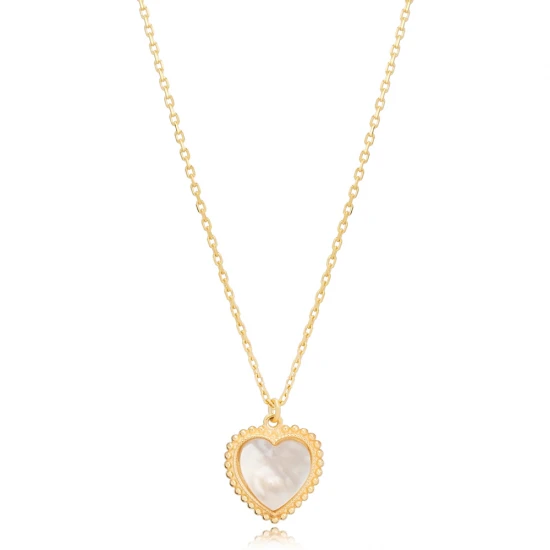 White Heart Shape 925 Sterling Silver Pendant