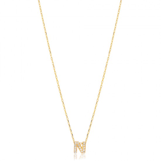 Initial Alphabet letter T Charm Zircon Stone Pendant. Wholesale 925 Sterling Silver Jewelry Initial Alphabet letter T Charm Zircon Stone Pendant. Wholesale 925 Sterling Silver Jewelry