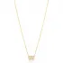 Initial Alphabet Letter W CZ . Sterling Silver Pendant