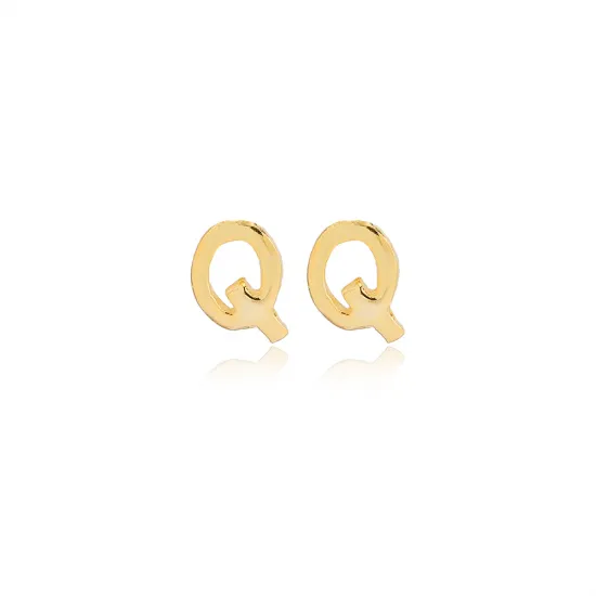 Minimalistic Initial Alphabet letter G Stud Earring Wholesale 925 Sterling Silver Jewelry Minimalistic Initial Alphabet letter G Stud Earring Wholesale 925 Sterling Silver Jewelry
