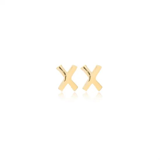 Minimalistic Initial Alphabet letter O Stud Earring Wholesale 925 Sterling Silver Jewelry Minimalistic Initial Alphabet letter O Stud Earring Wholesale 925 Sterling Silver Jewelry