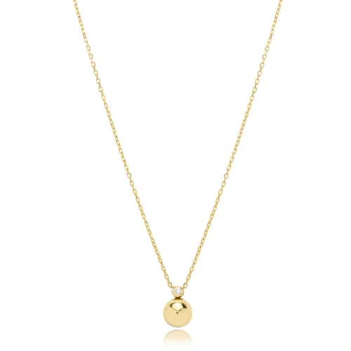 Shiny Ball CZ 925 Sterling Silver Necklace
