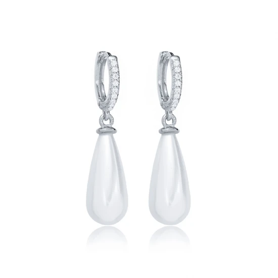 Pearl Dangle 925 Sterling Silver Earrings