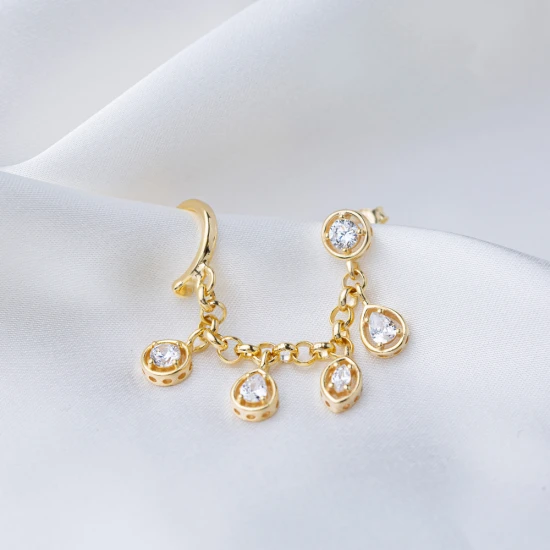 Round And Cartilage 925 Sterling Silver Earrings