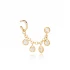 Round And Cartilage 925 Sterling Silver Earrings
