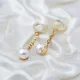 Dainty Pearl Charm Dangle Earrings Turkish Wholesale 925 Sterling Silver Jewellery Dainty Pearl Charm Dangle Earrings Turkish Wholesale 925 Sterling Silver Jewellery
