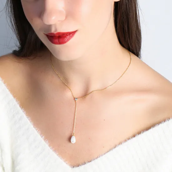 Chic Y Pearl 925 Sterling Silver Pendant - Sade 925 Silver Jewelry