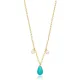 Stylish Drop Shape Turquoise Sterling Silver Pendant Stylish Drop Shape Turquoise Sterling Silver Pendant