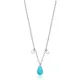 Stylish Drop Shape Turquoise Sterling Silver Pendant Stylish Drop Shape Turquoise Sterling Silver Pendant