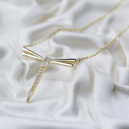 Lovely Dragonfly 925 Sterling Silver Pendant