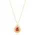 Drop Shape Ruby 925 Sterling Silver Pendant