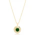 Minimalistic Emerald 925 Sterling Silver Pendant
