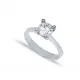 Four Claw Classic Solitaire Engagement 925 Silver Ring Four Claw Classic Solitaire Engagement 925 Silver Ring
