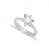 Six Claw Solitaire Engagement 925 Sterling Silver Ring