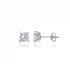 Four Oval Claw CZ 925 Sterling Silver Earrings