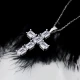 Cross Baguette 925 Sterling Silver Pendant