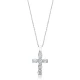 Cross Mini Oval Cut 925 Sterling Silver Pendant Cross Mini Oval Cut 925 Sterling Silver Pendant