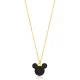 Black CZ Mouse 925 Sterling Silver Pendant