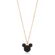 Black CZ Mouse 925 Sterling Silver Pendant