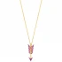 Turkish Ruby Arrow 925 Sterling Silver Pendant