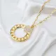 CZ Heart Link Chain Hollow 925 Sterling Silver Pendant CZ Heart Link Chain Hollow 925 Sterling Silver Pendant