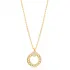 CZ Heart Link Chain Hollow 925 Sterling Silver Pendant