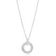 CZ Heart Link Chain Hollow 925 Sterling Silver Pendant CZ Heart Link Chain Hollow 925 Sterling Silver Pendant